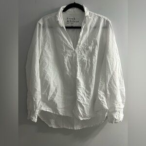 Frank & Eileen pure white 100% cotton top